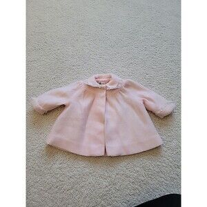 Vintage Daisy Of California Little Girls Pink Wool? Coat 12 Months?